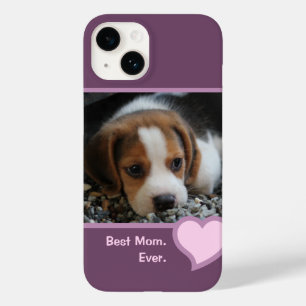BESTE BEAGLMOMMA OOIT PINK PAARSE PET-DOG FOTO Case-Mate iPhone 14 HOESJE
