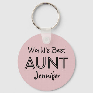 Beste BEDRAG Aangepaste naam Roze Gift Item 02 Sleutelhanger