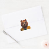 Beste Beer Vierkante Sticker (Envelop)