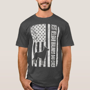 Beste Belgische Malinois pa ooit Amerikaanse vlag T-shirt