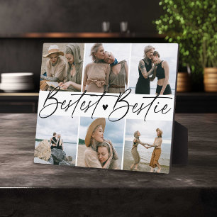 'Beste BFF' Vrienden Herinnering Foto Collage Fotoplaat