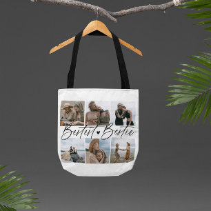 'Beste BFF' vrienden herinneringsfoto collage Draagtas