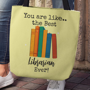 Beste bibliothecaris ooit cadeau draagtas