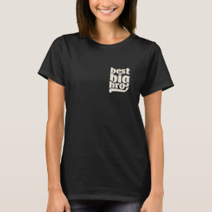 Beste Big Bro voor peuter kinder & baby zwangersch T-shirt