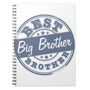 Beste Big Brother - rubberzegeleffect - Notitieboek