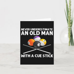 Beste biljartkunst voor opa Mannen Biljartliefhebb Kaart