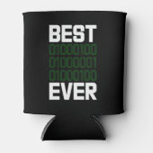 Beste binaire papa ooit Tech-coder drink Blikjeskoeler (Voorkant)