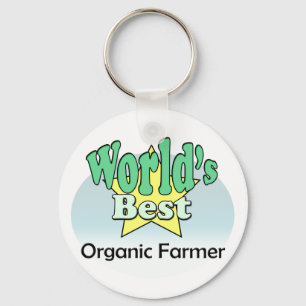 Beste biologische boer ter wereld sleutelhanger