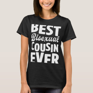 Beste biseksuele neef ooit biseksuele pride famili t-shirt