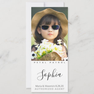 Beste Bloemenmeisje Ever-fotokaarten Save The Date