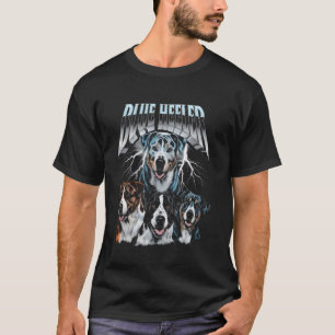 Beste Blue Heeler-hond vader heavy metal hond moed T-shirt