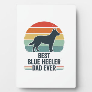 Beste Blue Heeler Vader Ooit Vintage Hond Shirt On Fotoplaat