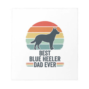 Beste Blue Heeler Vader Ooit Vintage Hond Shirt On Notitieblok