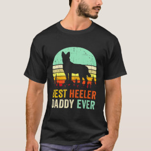 Beste Blue Heeler Vader Van Hond Australische Veer T-shirt