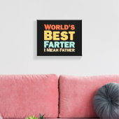 Beste boer, ik bedoel vader canvas afdruk (Insitu (Woonkamer))