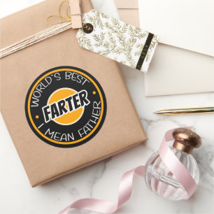 Beste boer ter wereld, bedoel ik vader ronde sticker