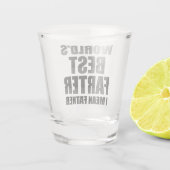 Beste boer ter wereld, bedoel ik vader shot glas (Achterkant)