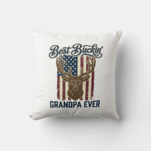 Beste Bok Grandpa Ooit Hert Jagen Shirt Ontwerp Kussen