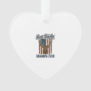 Beste Bok Grandpa Ooit Hertenjacht Shirt Ontwerp Ornament