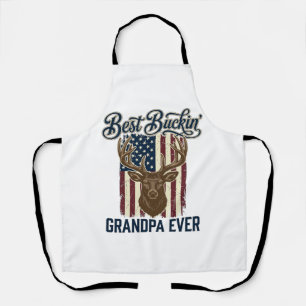Beste Bok Grandpa Ooit Hertenjagen Shirt Ontwerp Schort