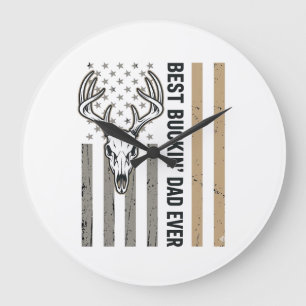 Beste Bokken Dad Hertenjacht Vintage Shirt Ontwerp Grote Klok