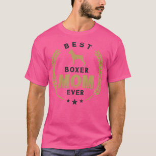 Beste bokser mam ooit schattig duits bokser hond l t-shirt
