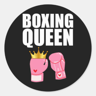 Beste Bokskunst Voor Meisjes Vrouwen Bokshandschoe Ronde Sticker