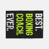 Beste Bokstrainer Ooit Fleece Deken (Voorkant (Horizontaal))