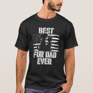Beste Bont Pap Ooit Papa USA Vlag Beste Hond & Kat T-shirt