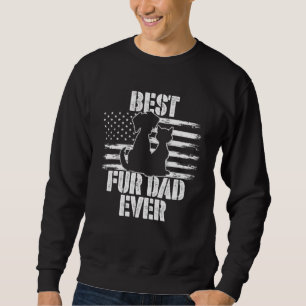 Beste Bont Pap Ooit Papa USA Vlag Beste Hond & Kat Trui