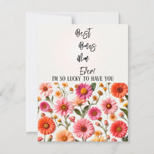 Beste Bonus Moeder Ooit Moederdagkaart voor Stiefm Feestdagenkaart