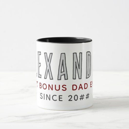 Beste Bonus Pap Sinds 20XX Modern Eenvoudige Prepp Mok (Midden)