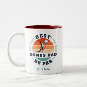 Beste Bonus Pap van Par Golf Lover Custom Tweekleurige Koffiemok