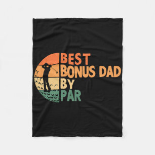 Beste Bonus Vader Door Par Golf Funny Golf Golfer Fleece Deken