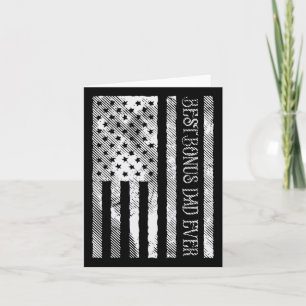 Beste Bonus Vader Ooit Amerikaanse Vlag Vintage Pa Kaart