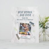 Beste bonus vader vaders dag Stepdad Aangepaste fo (Staand voorkant)