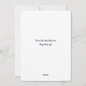 Beste bonus vader vaders dag Stepdad Aangepaste fo Feestdagenkaart (Achterkant)