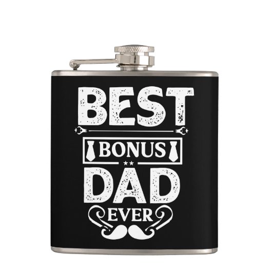 Beste bonusvader ooit heupfles (Voorkant)