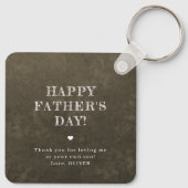 Beste bonusvader ooit stepdad Vaderdag foto Sleutelhanger (Achterkant)