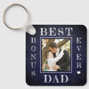 Beste bonusvader ooit stepdad Vaderdag foto Sleutelhanger