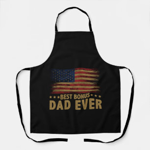 Beste bonusvader ooit voor Stepdad American Flag Schort