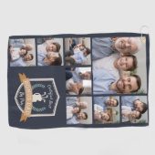 Beste bonusvader op papier | Fotocollage Golfhanddoek (Horizontaal)