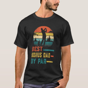 Beste bonusvader van Par Vaderdag Golf papa T-shirt