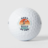 Beste borden door Par Custom Office Manager Retro Golfballen (Voorkant)