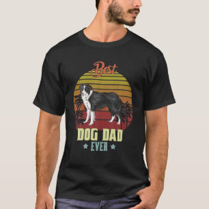 Beste Border Collie papa ooit papa cadeaus hond li T-shirt