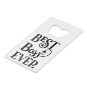 Beste boss Ever Bottle Opener Kredietkaart Flessenopener (Achterkant Gekanteld)