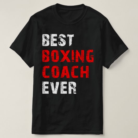 beste boxcoach ooit t-shirt (Design voorkant)
