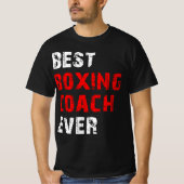 beste boxcoach ooit t-shirt (Voorkant)