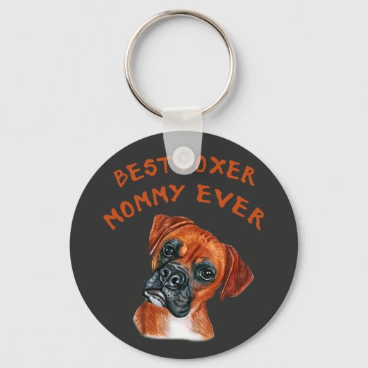 Beste Boxer mama ooit Sleutelhanger (Voorkant)