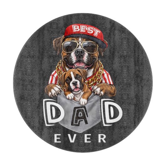 Beste Boxer Vader Ooit Snijplank (Voorkant)